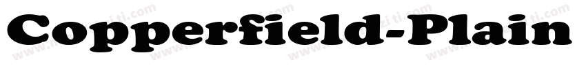 Copperfield-Plain Regular字体转换